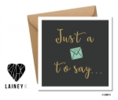 Just a little note to Say - Just a little note to  Say

Available as an addition to your floral gift.